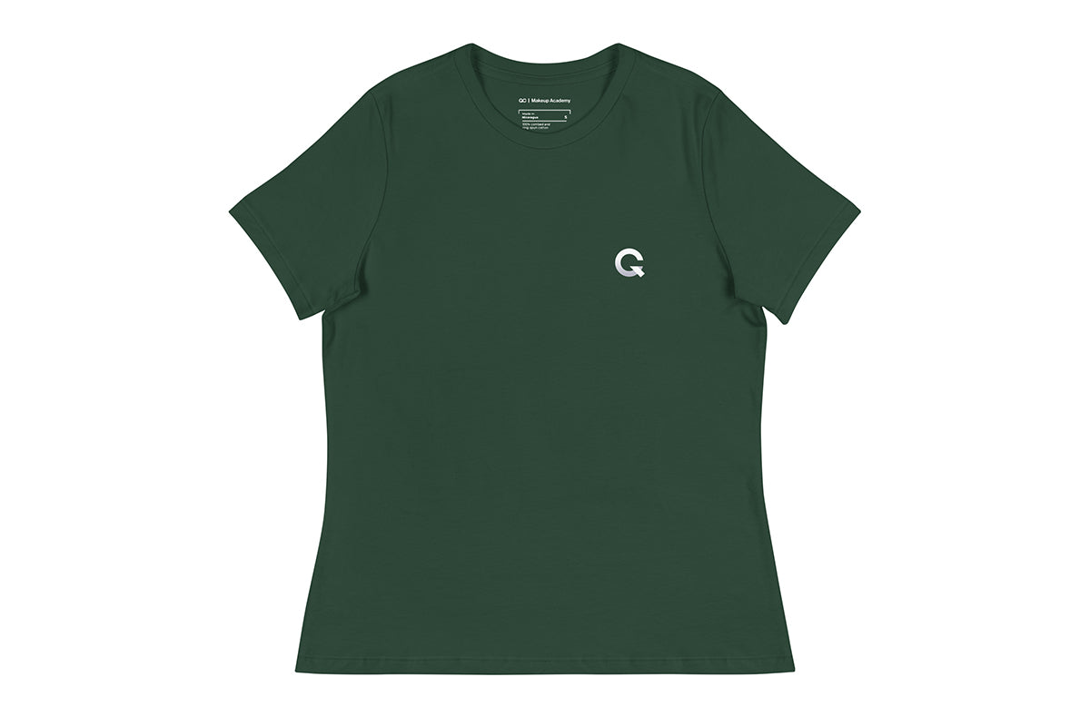 QC Makeup Academy Q Women's Relaxed Dark T-Shirt