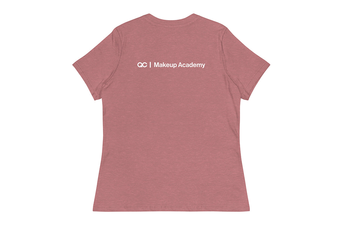 QC Makeup Academy Q Women's Relaxed Dark T-Shirt