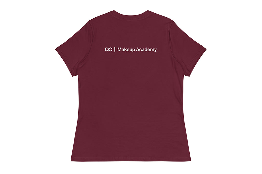 QC Makeup Academy Q Women's Relaxed Dark T-Shirt