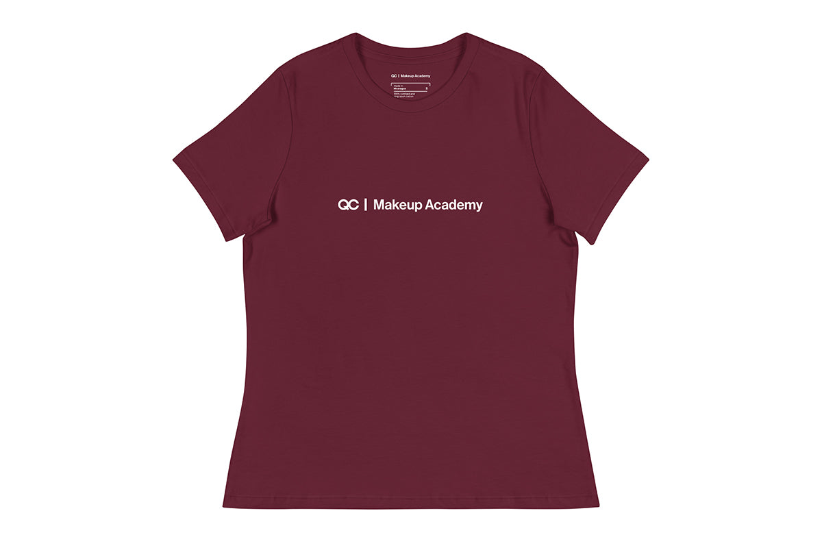QC Makeup Academy Women's Relaxed Dark T-Shirt