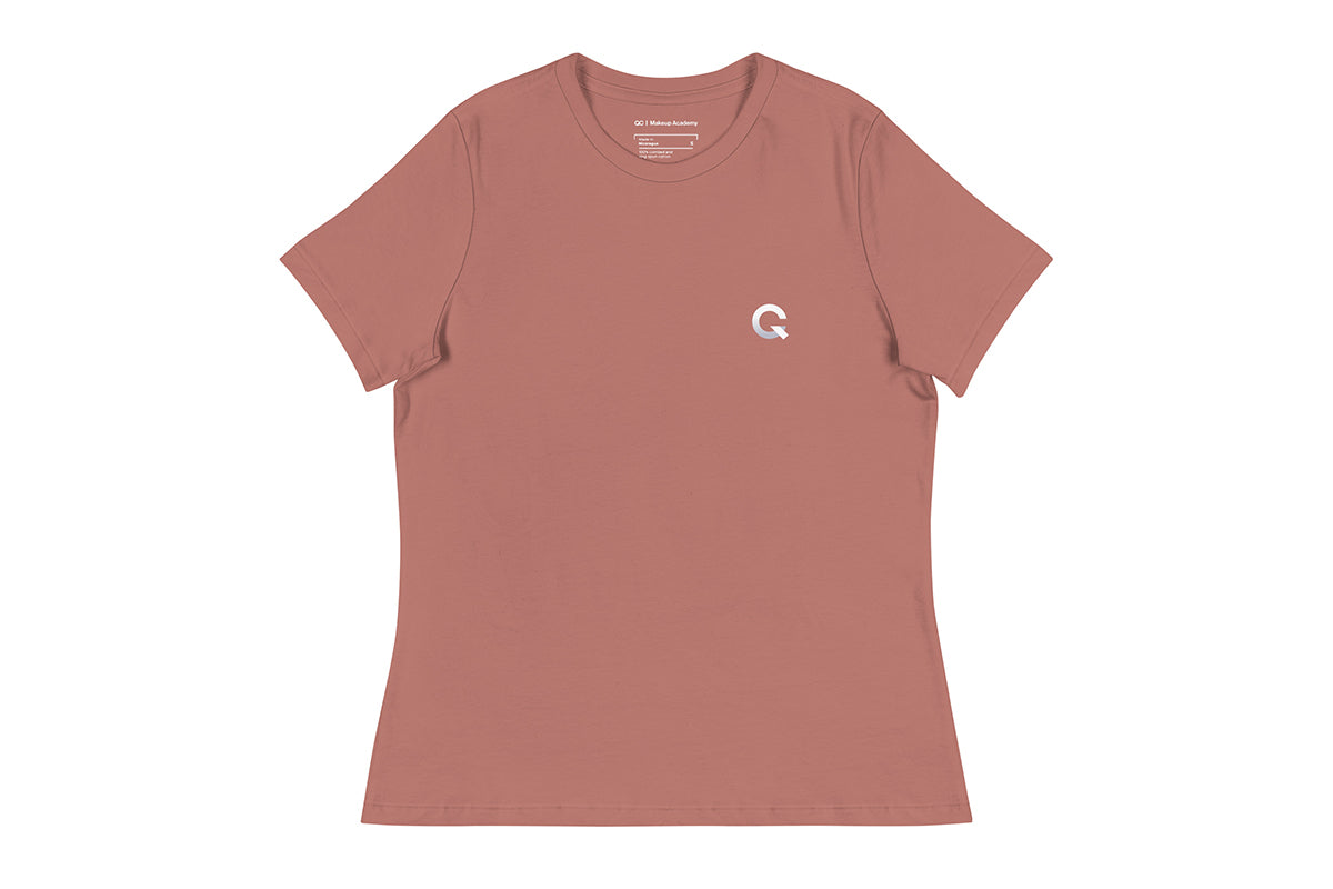 QC Makeup Academy Q Women's Relaxed Dark T-Shirt