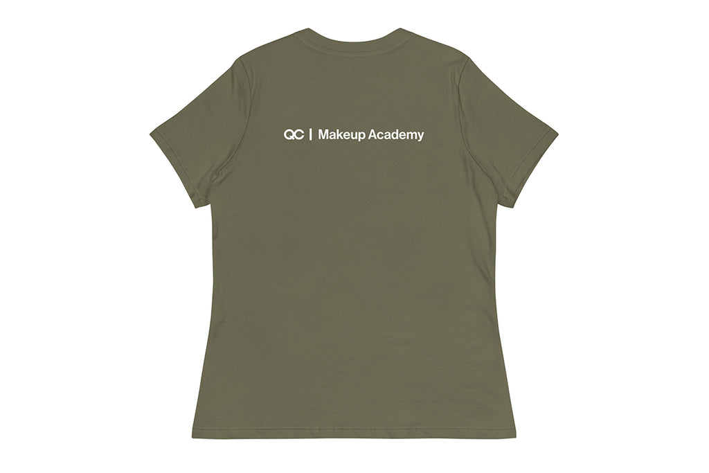 QC Makeup Academy Q Women's Relaxed Dark T-Shirt