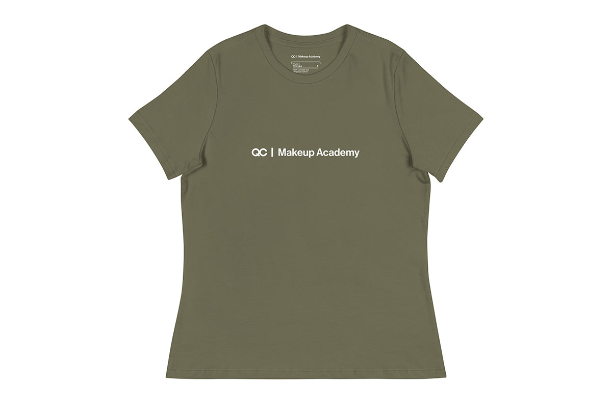 QC Makeup Academy Women's Relaxed Dark T-Shirt