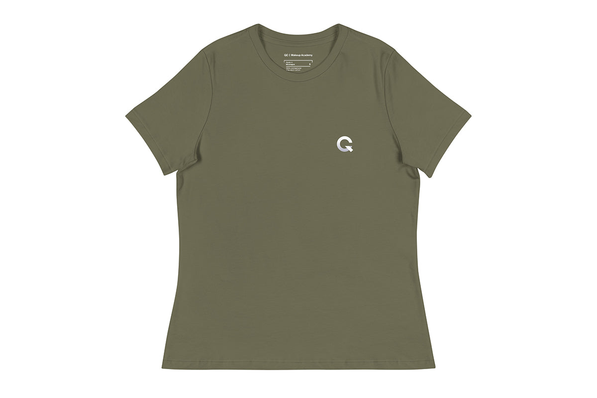 QC Makeup Academy Q Women's Relaxed Dark T-Shirt