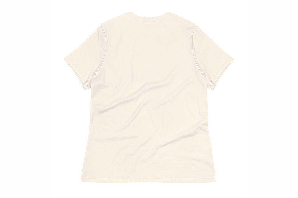 Beige t-shirt back on a white background