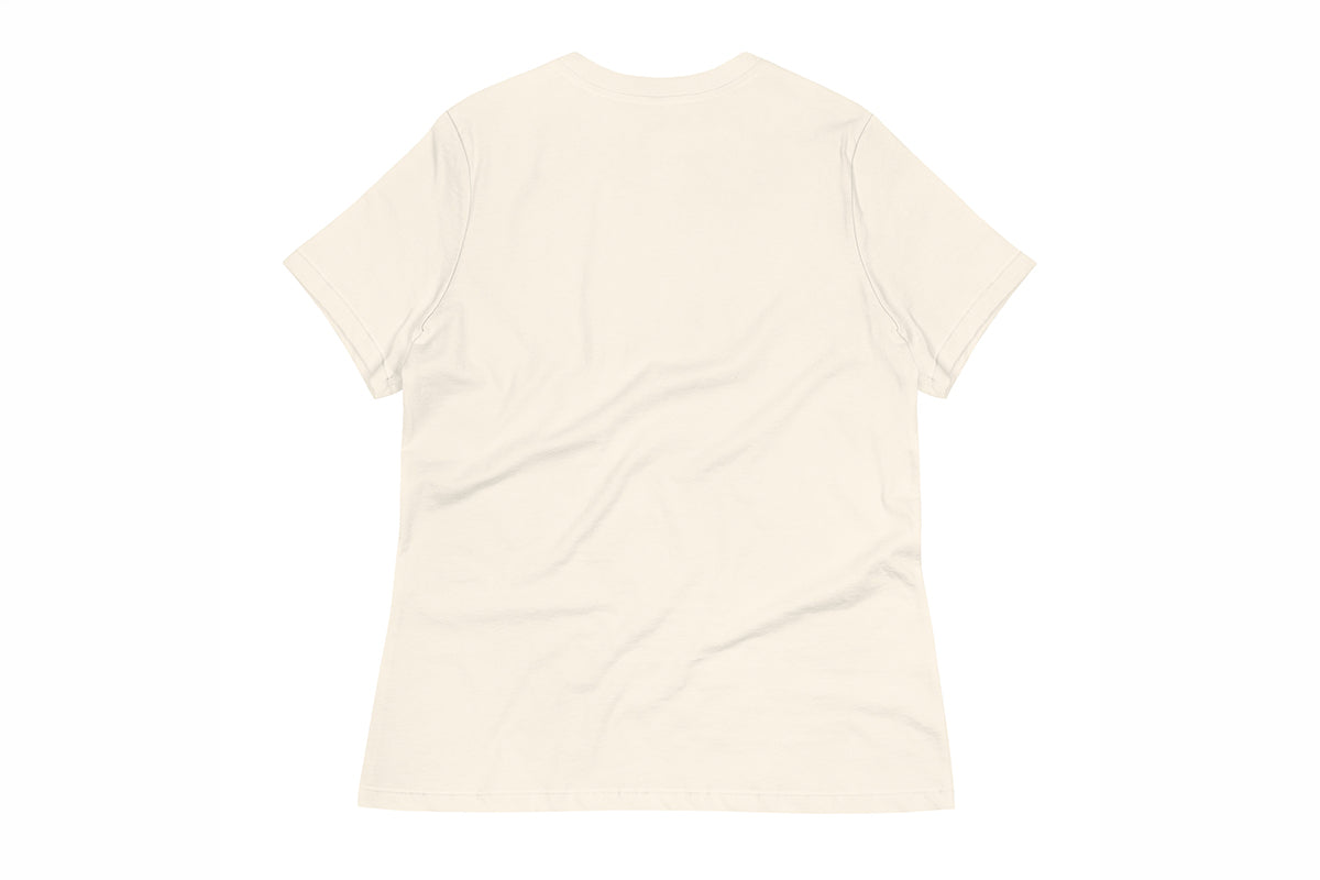 Beige t-shirt back on a white background