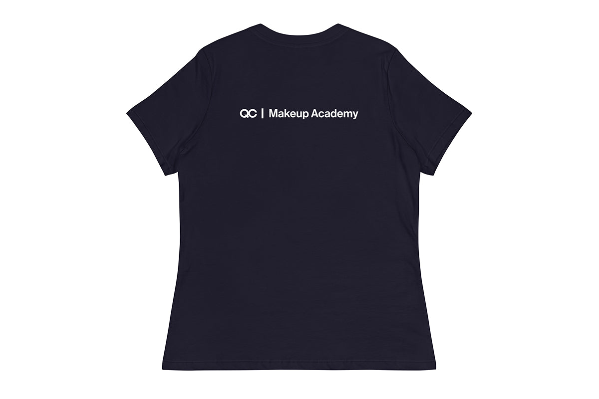 QC Makeup Academy Q Women's Relaxed Dark T-Shirt