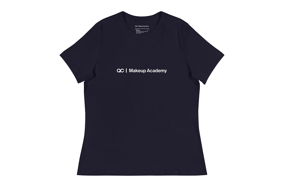 QC Makeup Academy Women's Relaxed Dark T-Shirt