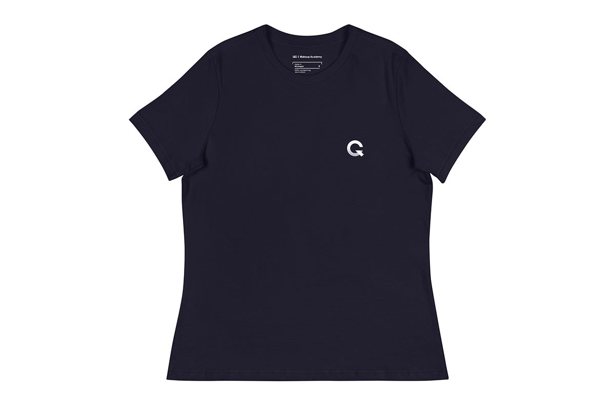 QC Makeup Academy Q Women's Relaxed Dark T-Shirt
