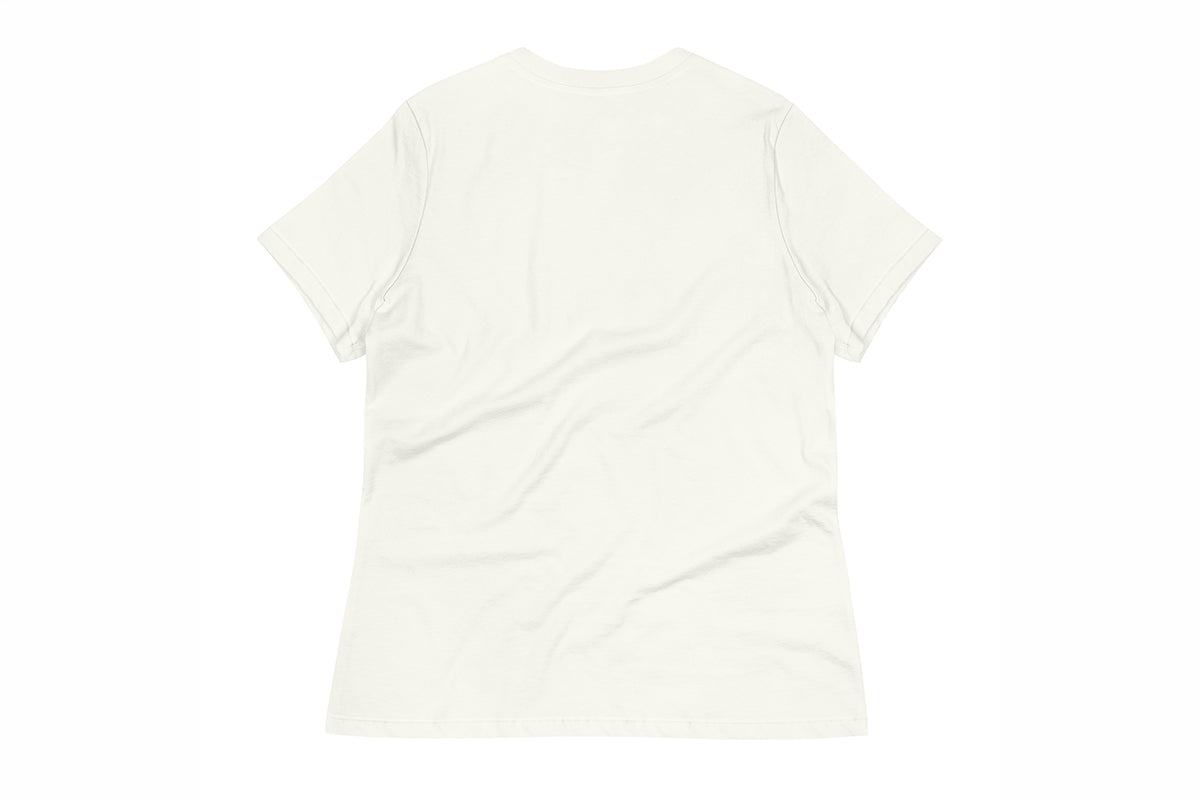 Vintage White t-shirt back on a white background