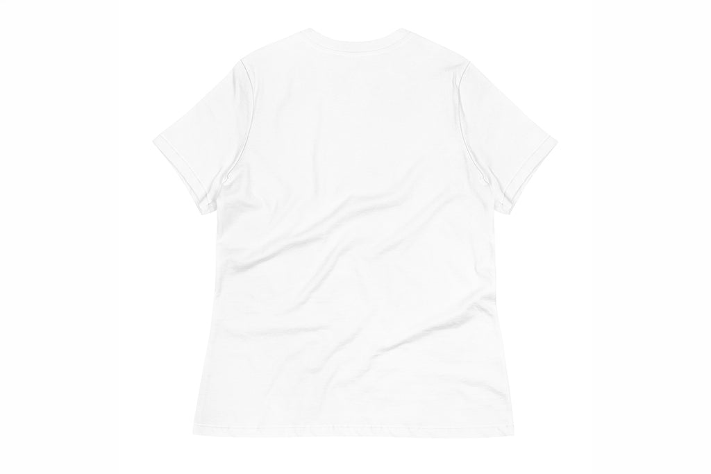 Plain white t-shirt back on a light gray background