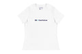 White t-shirt with 'QC Event School' text on a white background